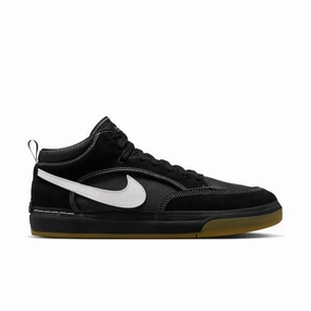 Hockey Nike Shoes Nike SB React Leo Baker Skate Shoe Black - White - Gum - Light Brown