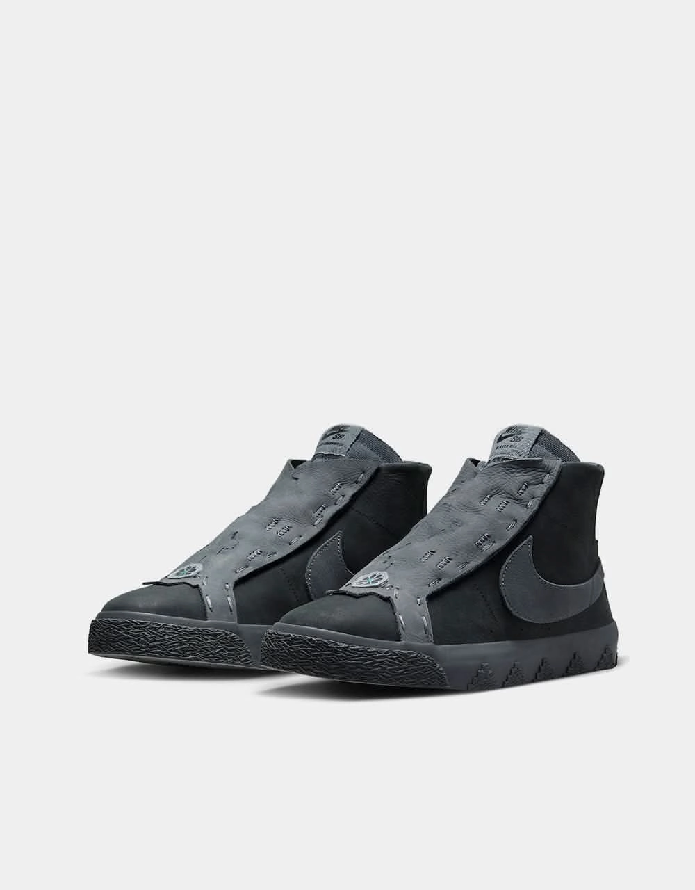 Nike Elevate Basketball Shoes Nike SB x Di'Orr Greenwood Blazer Mid QS Skate Shoes - Anthracite/Dark Smoke Grey
