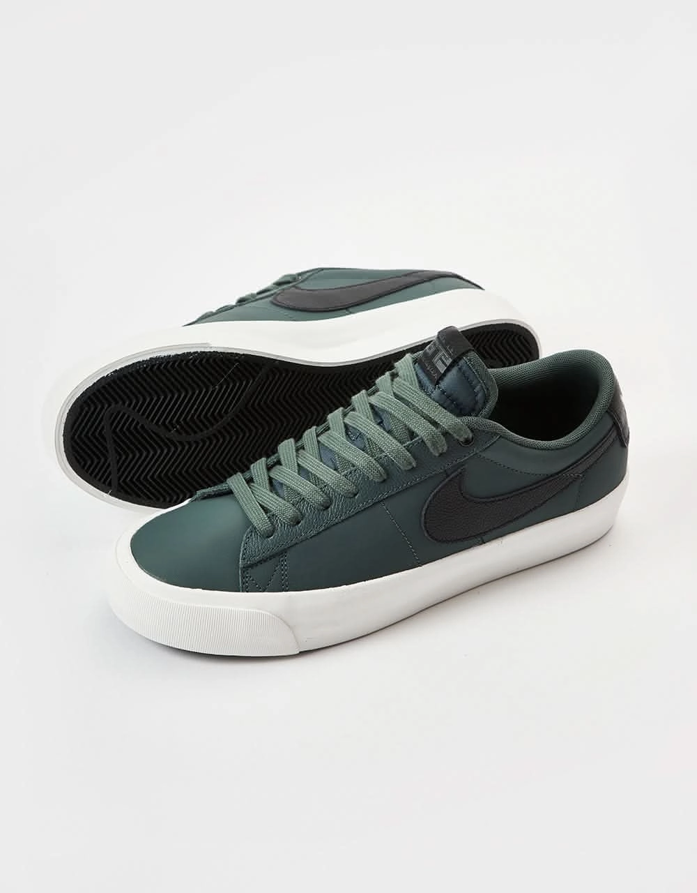 Nike Shoes With Zipper On Side Nike SB Zoom Blazer Low Pro GT Skate Shoes - Vintage Green/Black-Vintage Green