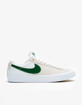 Nike Shoes Stores Nike SB Zoom Blazer Low Pro GT Skate Shoes - White/Fir-White-Gum Lt Brown