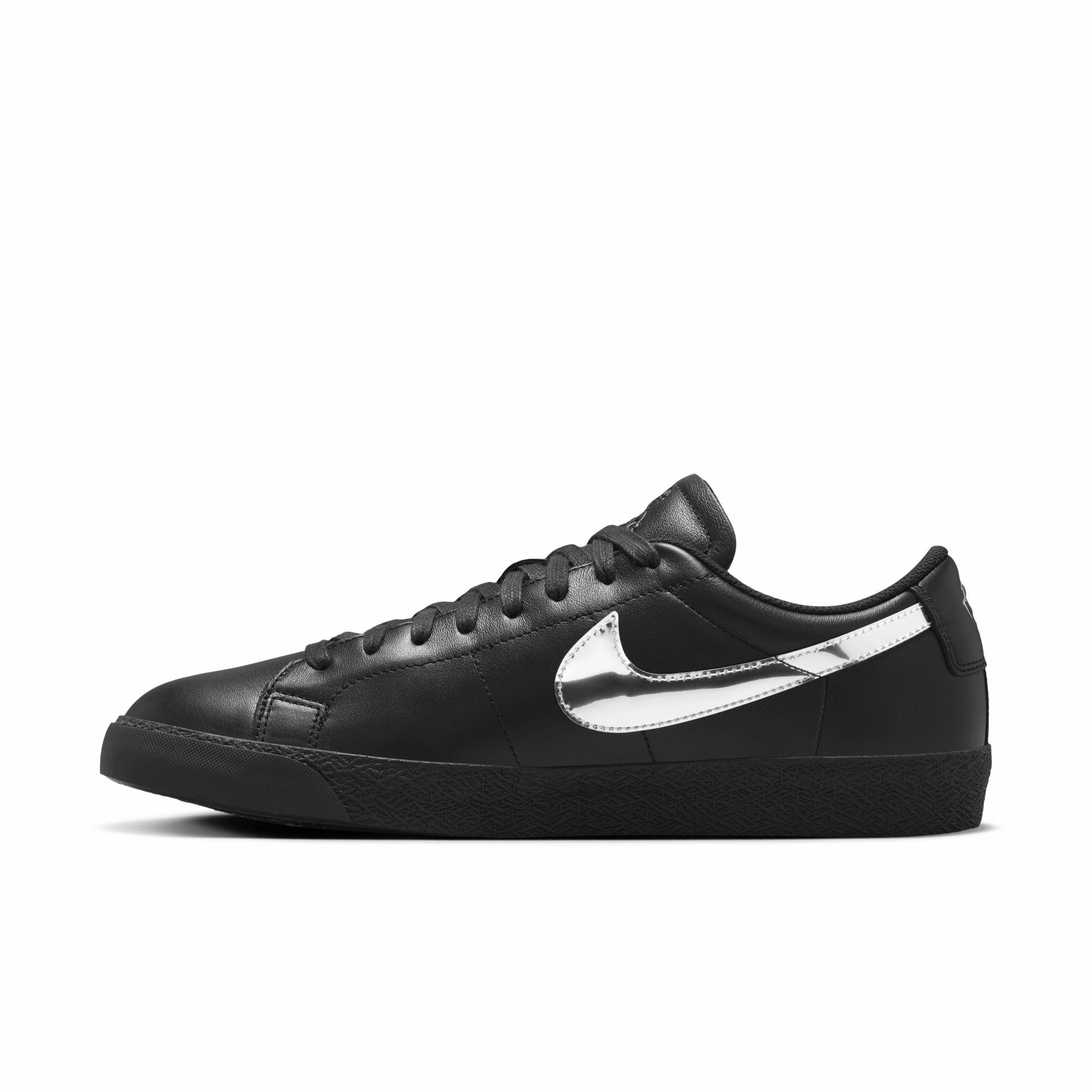 Best Rated Nike Running Shoes Nike SB Zoom Blazer Low x Dancer Skateboards-Black/Metallic Silver