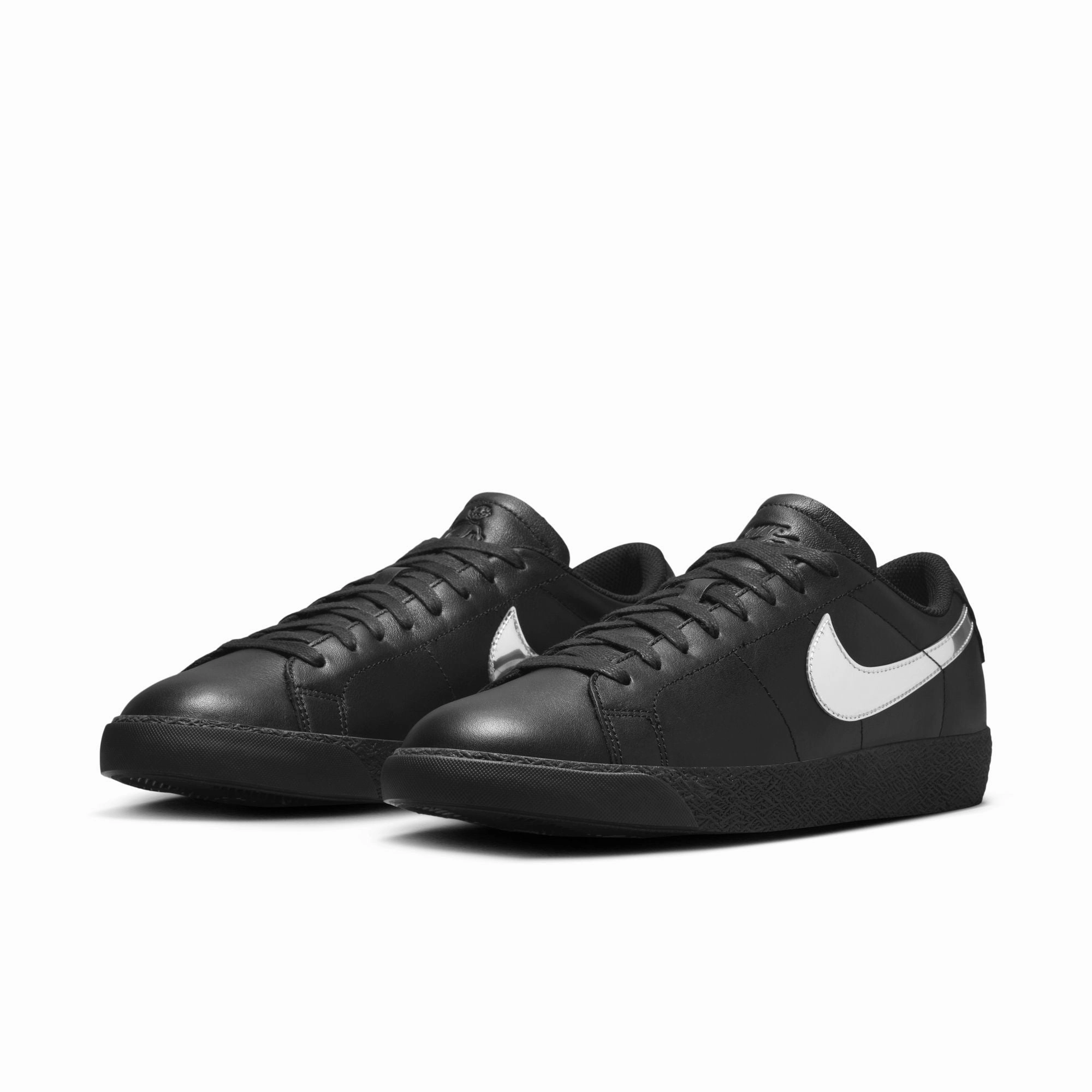 Nike SB Zoom Blazer Low x Dancer Skateboards-Black/Metallic Silver Nike Free Running Shoes
