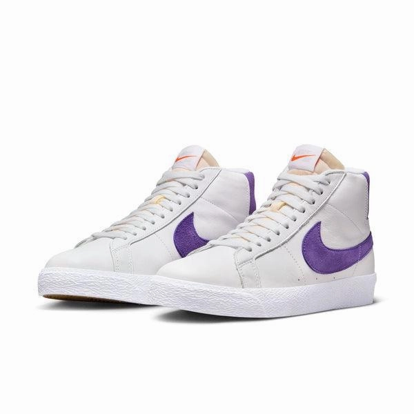 Nike SB Zoom Blazer Mid ISO "Orange Label" White - Court Purple - Gum Nike Campus Shoes