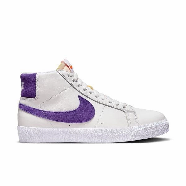 Nike Back To The Future Shoes Nike SB Zoom Blazer Mid ISO "Orange Label" White - Court Purple - Gum