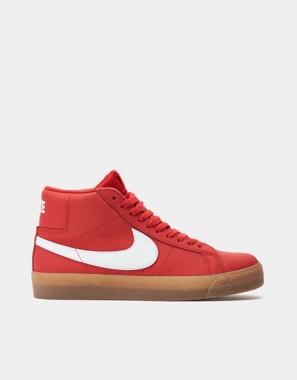 Nike SB Zoom Blazer Mid ISO Skate Shoes - University Rd/White-White-Gum Lt Brown Fastest Nike Running Shoes