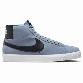 Dan Marino Nike Shoes Nike SB Zoom Blazer Mid Shoes - Ashen Slate/Black-White