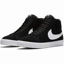 Nike SB Zoom Blazer Mid Shoes - Black/White-White Nike Cross Training Shoes