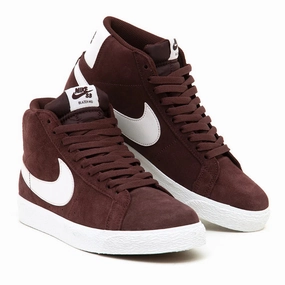 Casual Shoes Nike Nike SB Zoom Blazer Mid Shoes - Burgundy Crush/Summit White