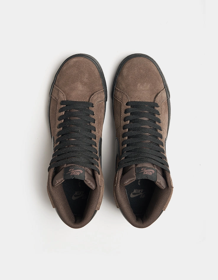 Nike SB Zoom Blazer Mid Skate Shoes - Baroque Brown/Black-Baroque Brown Nike Pump Shoes
