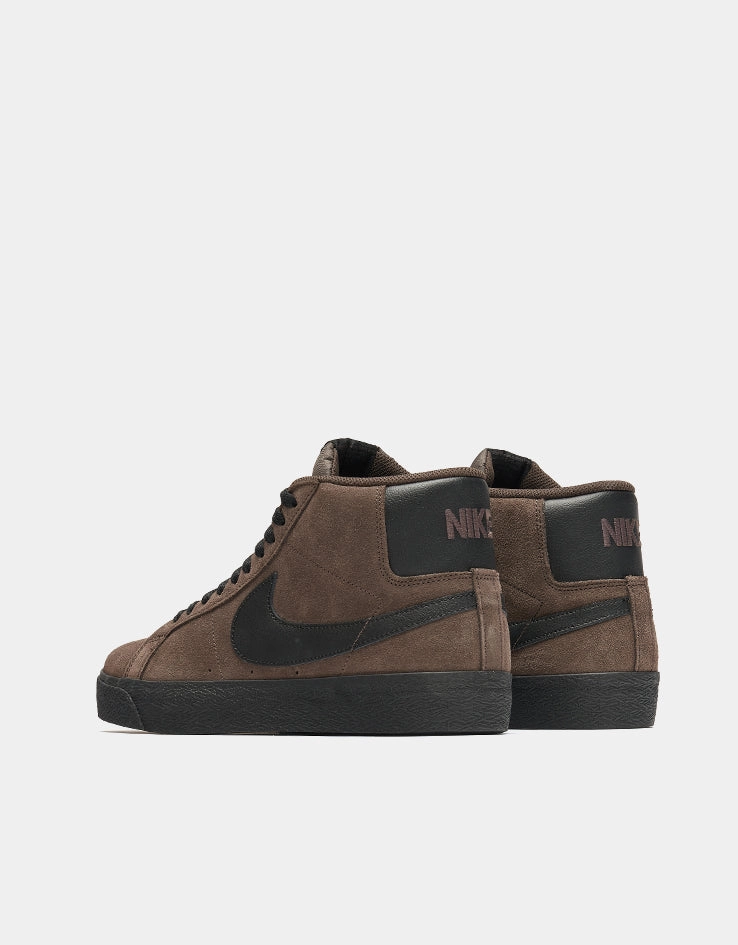 Miles Morales Nike Shoes Nike SB Zoom Blazer Mid Skate Shoes - Baroque Brown/Black-Baroque Brown
