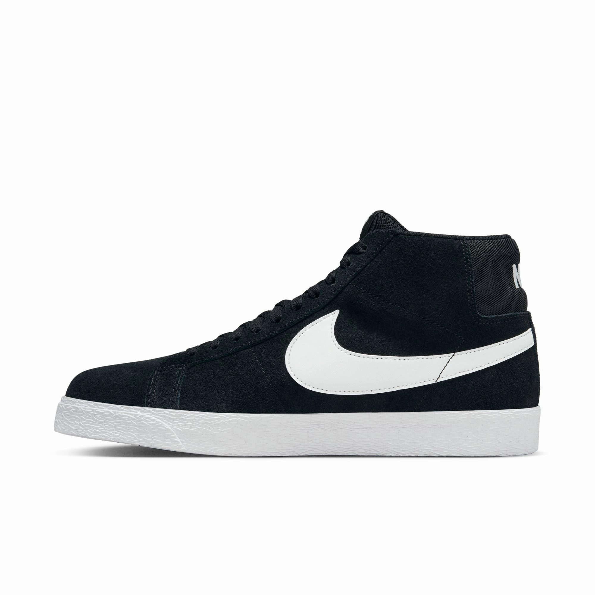 Nike SB Zoom Blazer Mid Skate Shoes-Black/White-White Shoe Charms For Nike