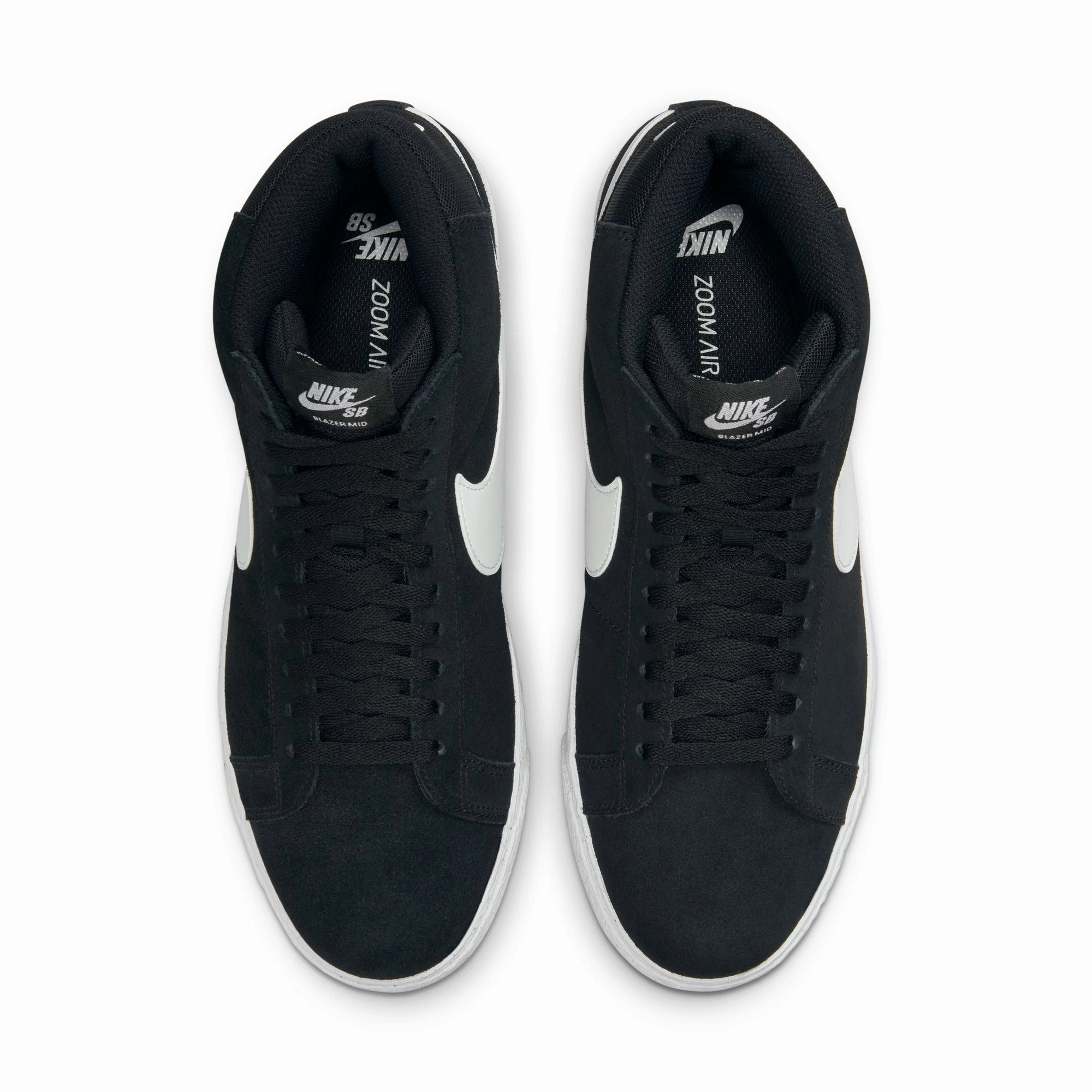 Nike SB Zoom Blazer Mid Skate Shoes-Black/White-White Nike Football Shoes Cristiano Ronaldo