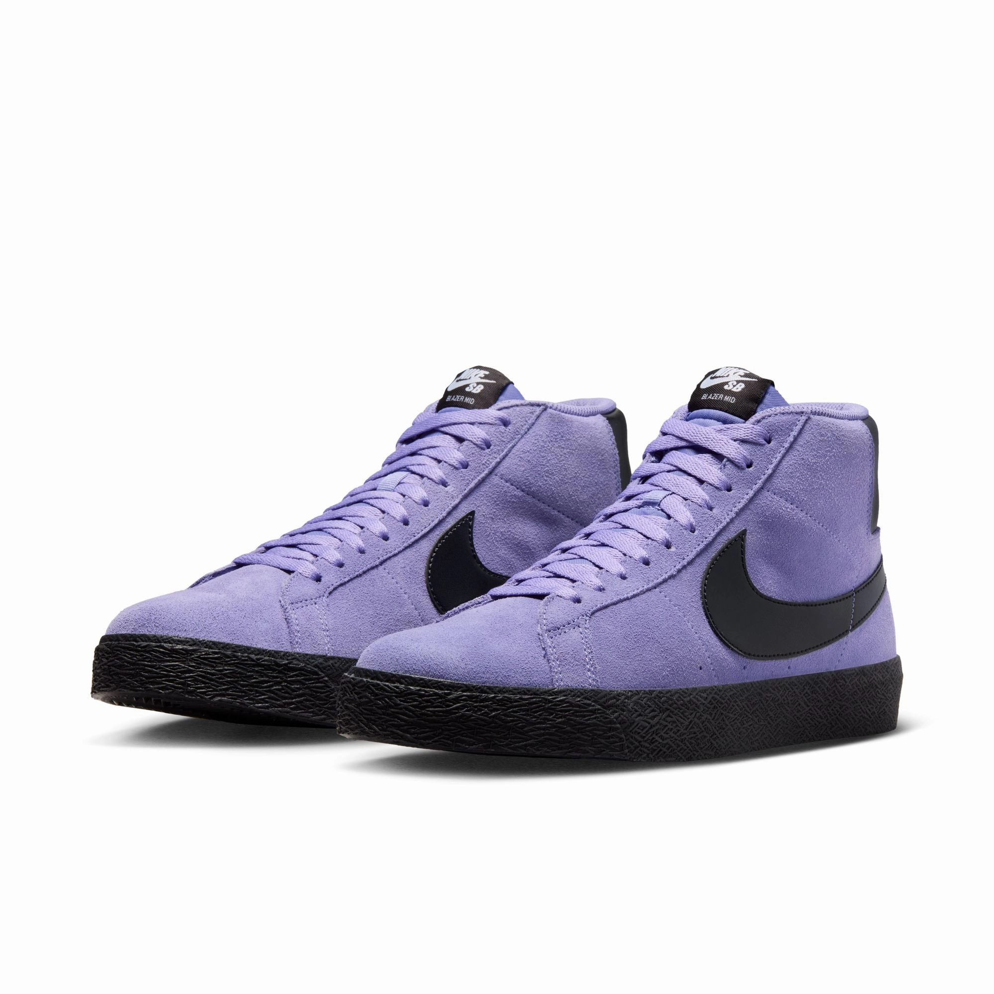 Nike Memory Foam Shoes Nike SB Zoom Blazer Mid Skate Shoes-Dusty Amethyst/Black