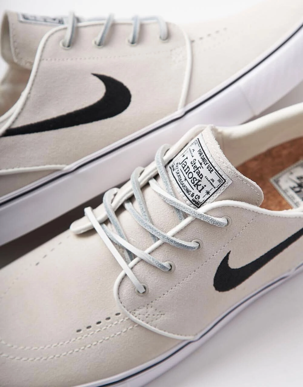 Nike SB Zoom Janoski OG  Skate Shoes - Summit White/Black-Summit White-White Nike Boxing Shoes