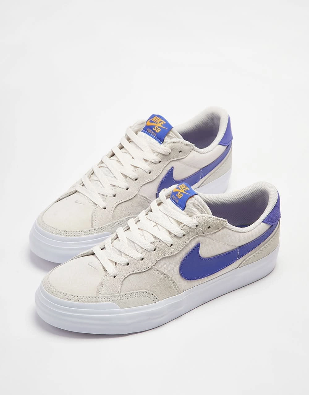 Nike SB Zoom Pogo Plus Skate Shoes - Phantom/Persian Violet-Light Bone-University Gold-White Nike Borough Shoes