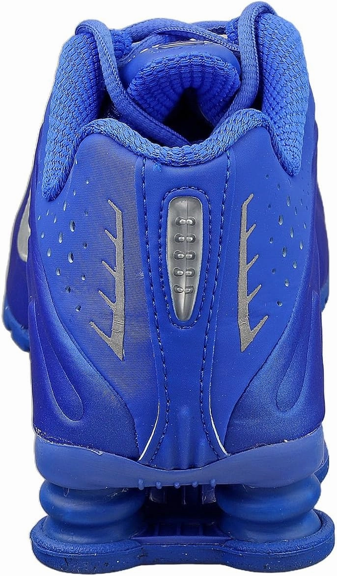 Leather Nike Shoes High Tops Nike Shox R4 Women's Shoes (HJ7303-445, Racer Blue/Phantom/Metallic Silver)