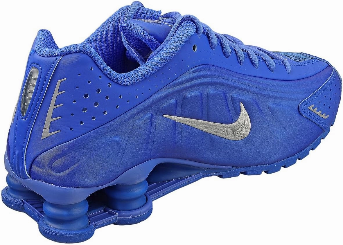 Orange Nike Golf Shoes Nike Shox R4 Women's Shoes (HJ7303-445, Racer Blue/Phantom/Metallic Silver)