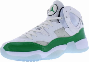 NIKE Jordan Jumpman Two Trey Men's Shoes Adult DO1925-130 (White/Lucky Green-), Size 8 Nike Design Your Own Shoe