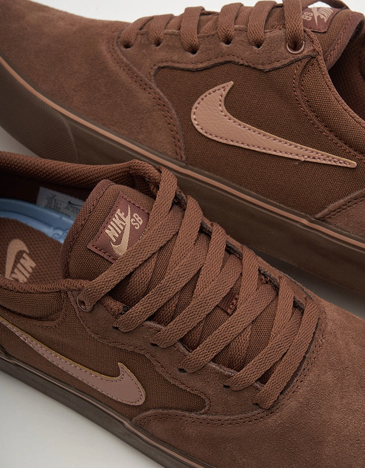 Nike SB Chron 2 Skate Shoes - Fauna Brown/Desert Dust-Baroque Brown Nike First Running Shoe