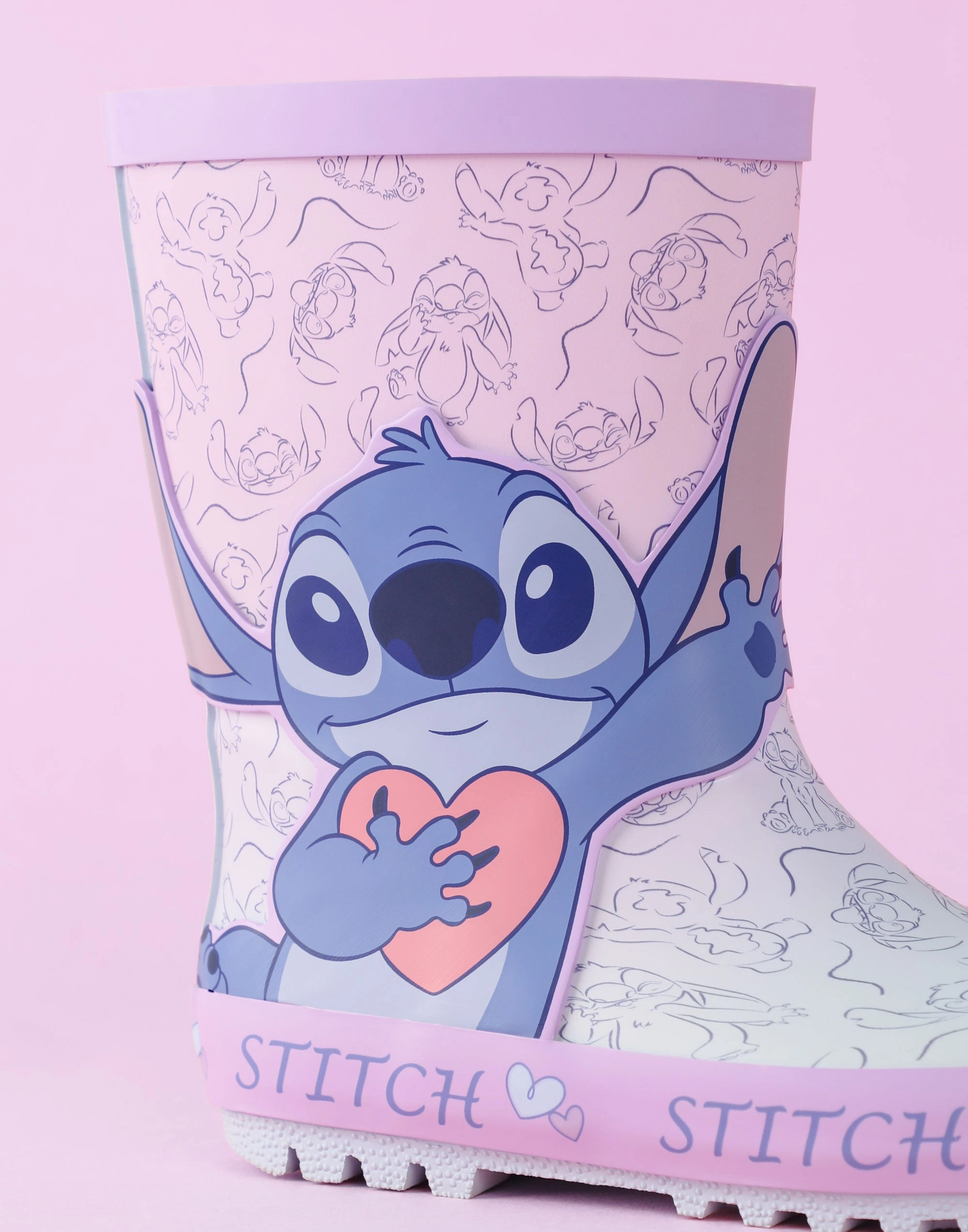 Best Rubber Boots Disney Lilo & Stitch Girls Purple Wellington Boots