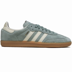 Adidas Samba Adv Shoes - Silver Green/Wonder Wheat/Gold Metallic Ab Skate
