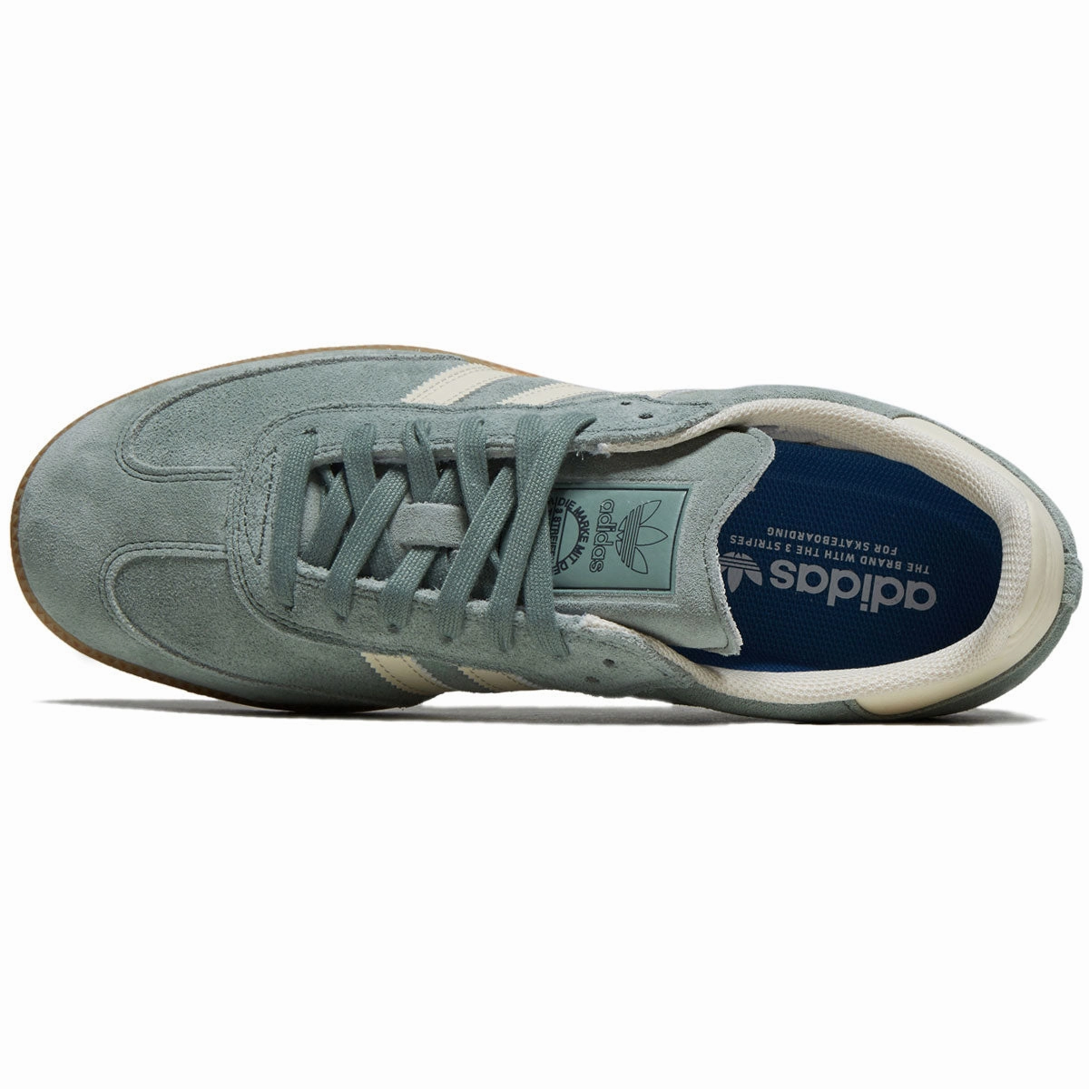 Skater Shoes. Adidas Samba Adv Shoes - Silver Green/Wonder Wheat/Gold Metallic