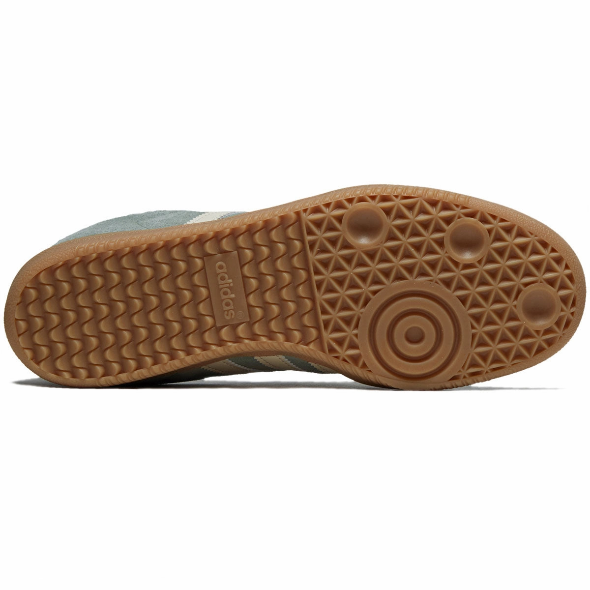 Adidas Samba Adv Shoes - Silver Green/Wonder Wheat/Gold Metallic Subdivision Vulc Skate Shoes