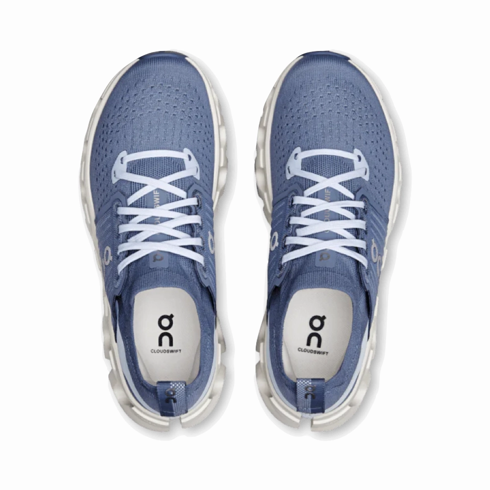 On Women's Cloudswift 4 Sneaker in Metal/Heather Badminton Shoes Vs Running Shoes