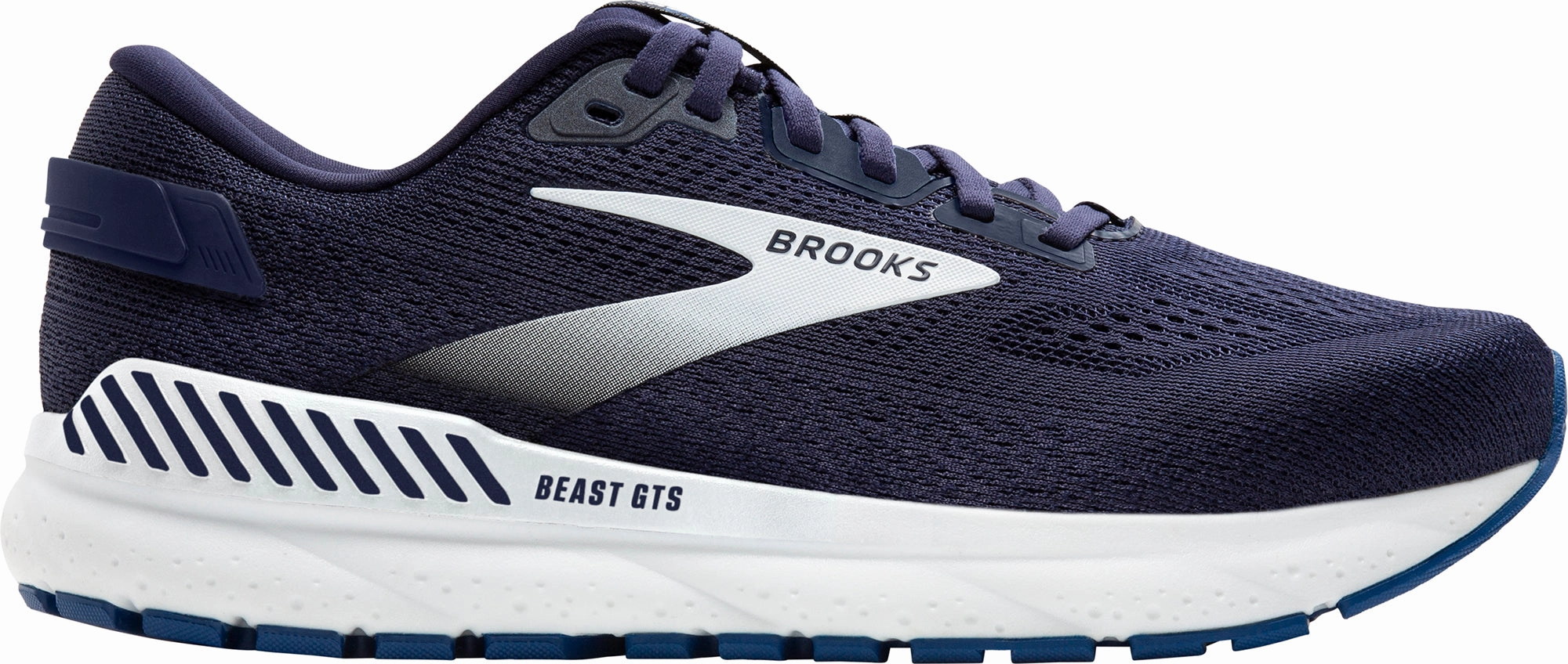 Brooks Beast GTS 24 WIDE FIT Mens Running Shoes - Navy Best Walking Shoes For Disney