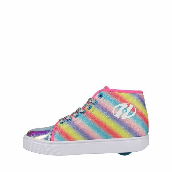 Heelys Veloz Kids Pink Cyan Silver Round Toe Rollerskate Shoes JOBB444 Air Zoom Infinity Tour Next 2 Golf