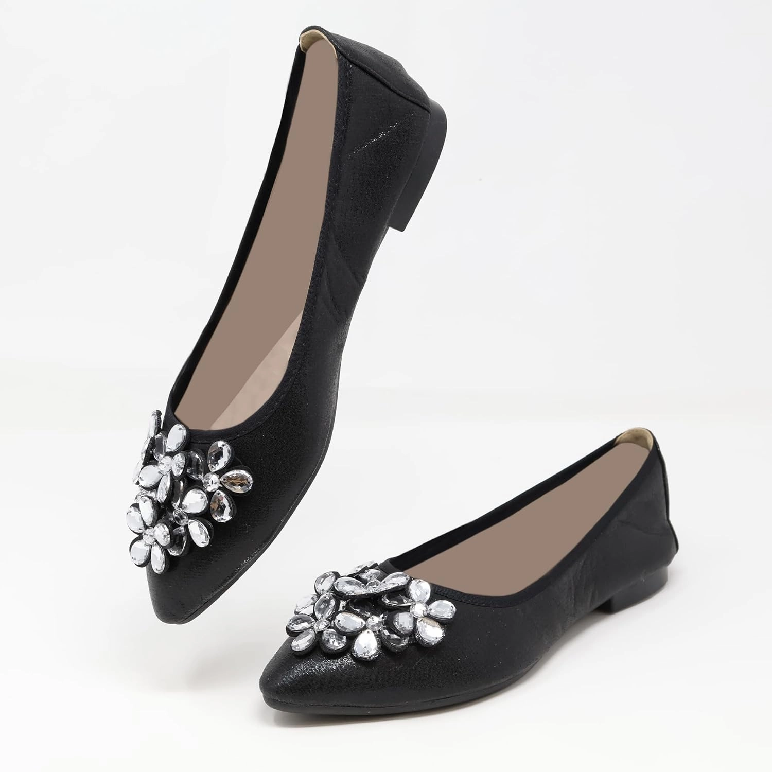 Silky Toes Foldable Flats for Women Dressy Ballet Shoes for Purse Asic Tennis Shoes On Sale