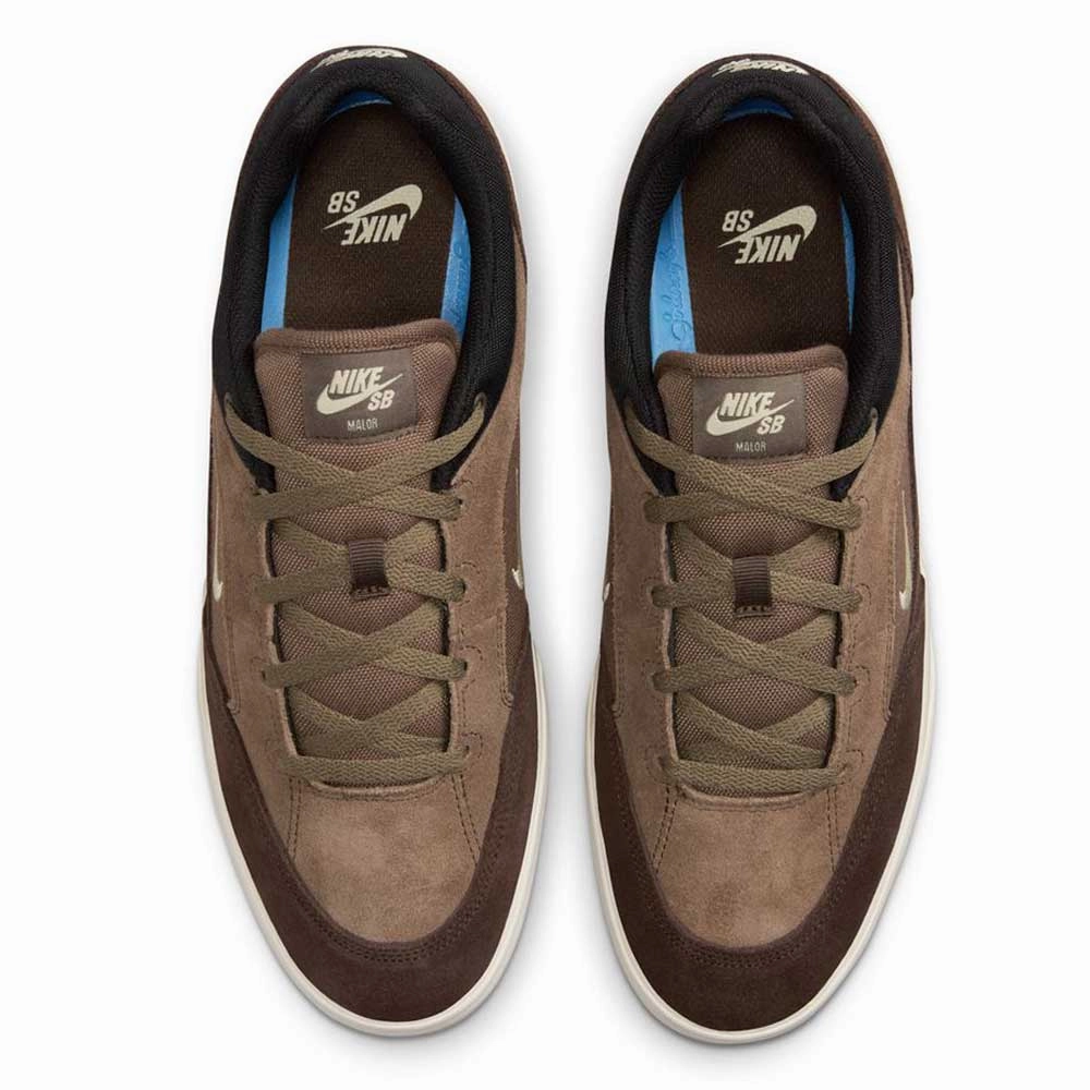 FV6064005 Ironstone Light Khaki Malor Nike SB Suede Skateboarding Shoes Nike Customization Shoes