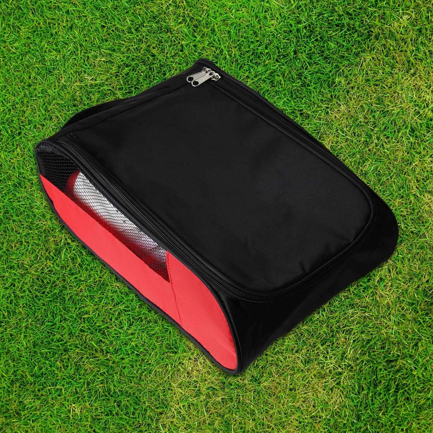 Outdoor Golf Shoes Bags Travel Shoes Bags Zippered Sport Shoes Bag (Red) Asics Tennis Shoes Clay