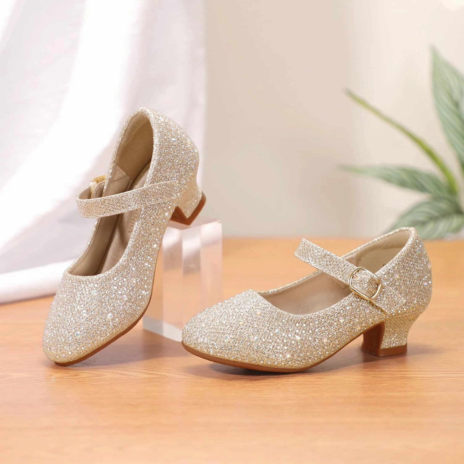 PANDANINJIA Molly Girls Dress Shoes Mary Jane Heels Flower Wedding Party Back to School Pump Shoes for Toddler Little Kid Size Guide Asics Shoes