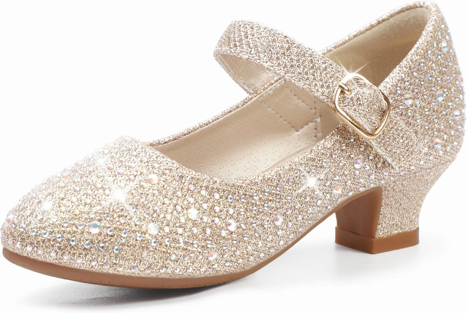 Asics Japan Pro Shoe PANDANINJIA Molly Girls Dress Shoes Mary Jane Heels Flower Wedding Party Back to School Pump Shoes for Toddler Little Kid