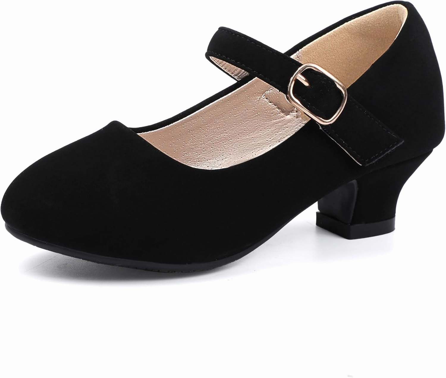 PANDANINJIA Molly Girls Dress Shoes Mary Jane Heels Flower Wedding Party Back to School Pump Shoes for Toddler Little Kid Custom Asics Running Shoes