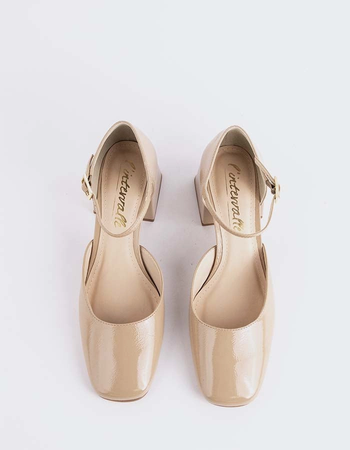 Parenna Nude Naplack Ankle Boots With Party Dresses