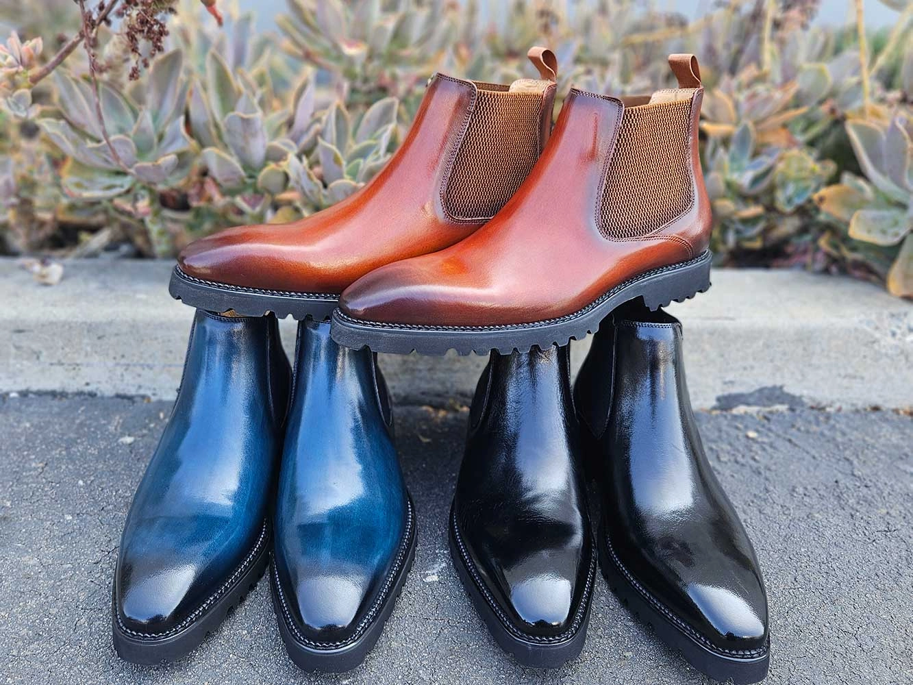 Patina Chelsea Boot Lug Sole Chelsea Boots Polish