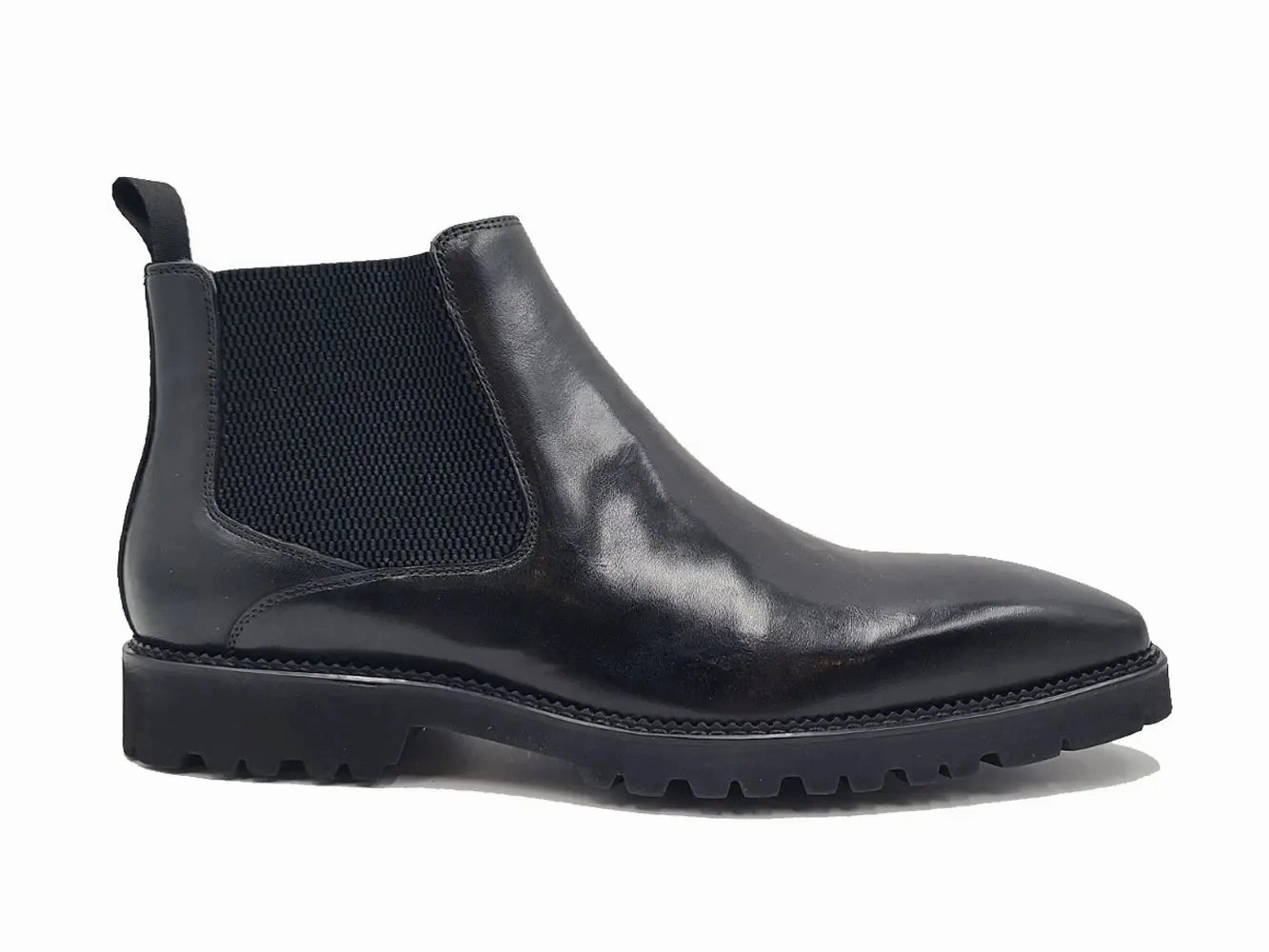 Patina Chelsea Boot Lug Sole Composite Toe Chelsea Boots
