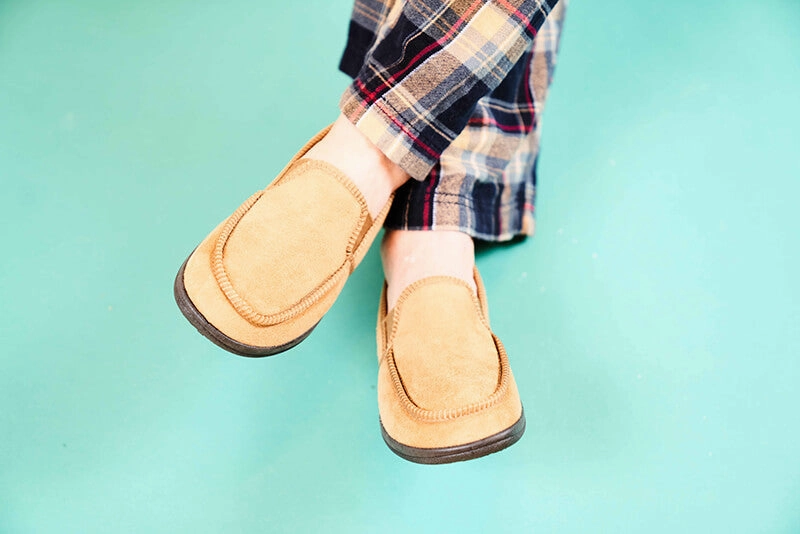 Paul Wide Fit Men's Easy Slip On Warm Lined Slipper Slippers In Spanish