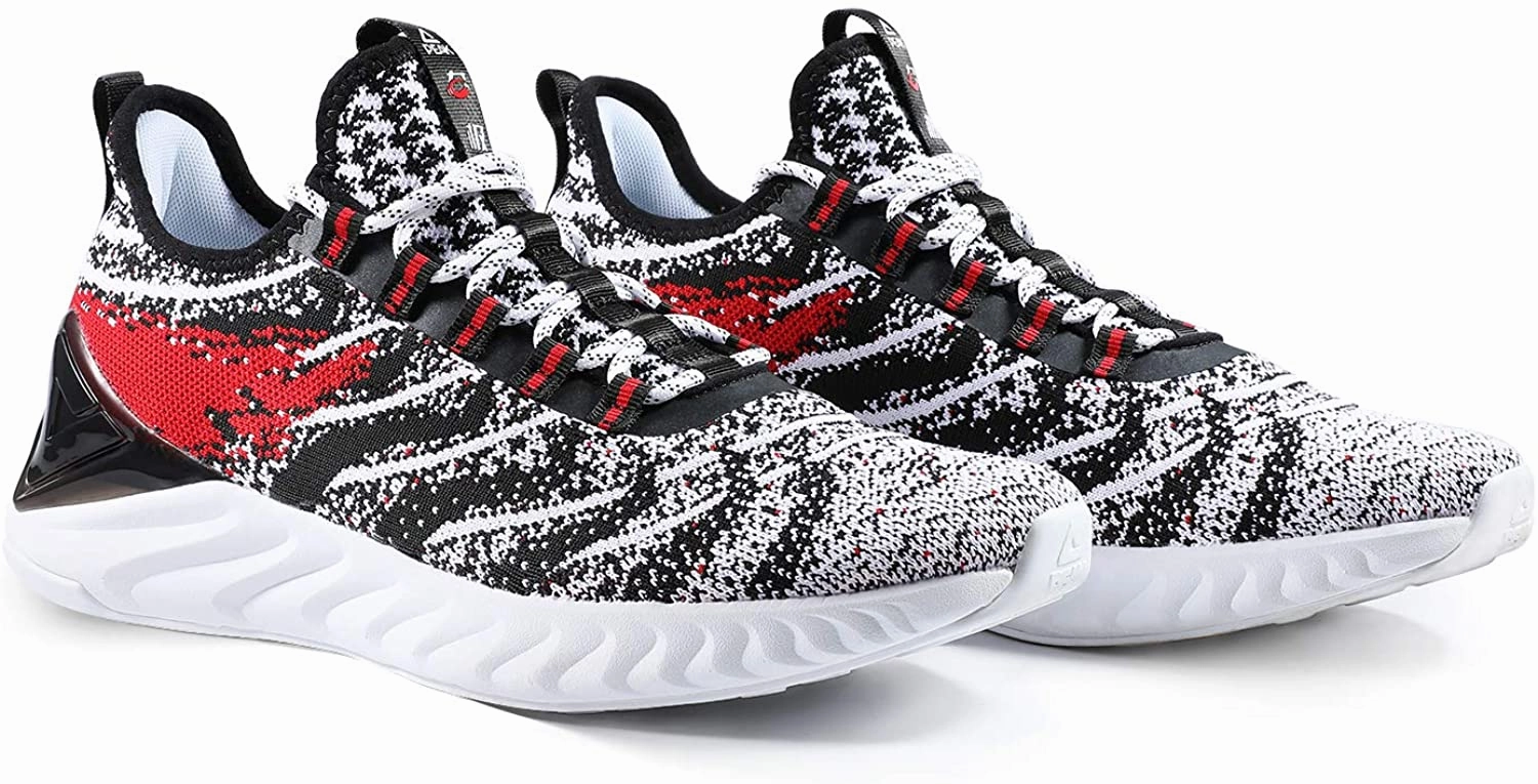 PEAK TAICHI Running Shoes Men Adaptive Smart Cushioning Trainers King Series Light Grey Light Up Tennis Shoes