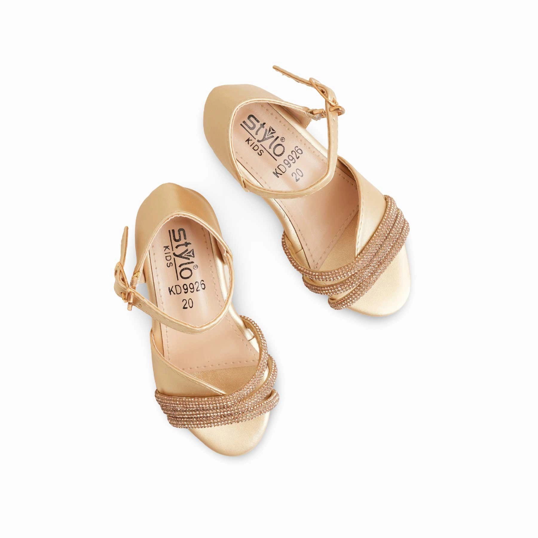 Girls Golden Formal Sandal KD9926 Sustainable