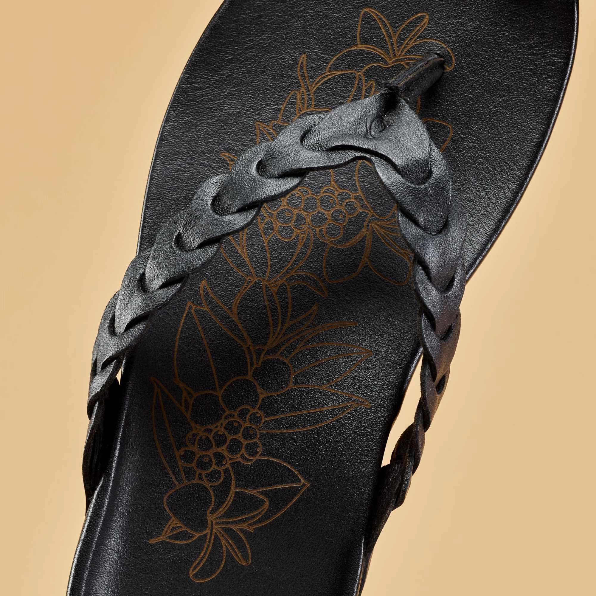 Spikes Flip Flops Lei - Lava Rock