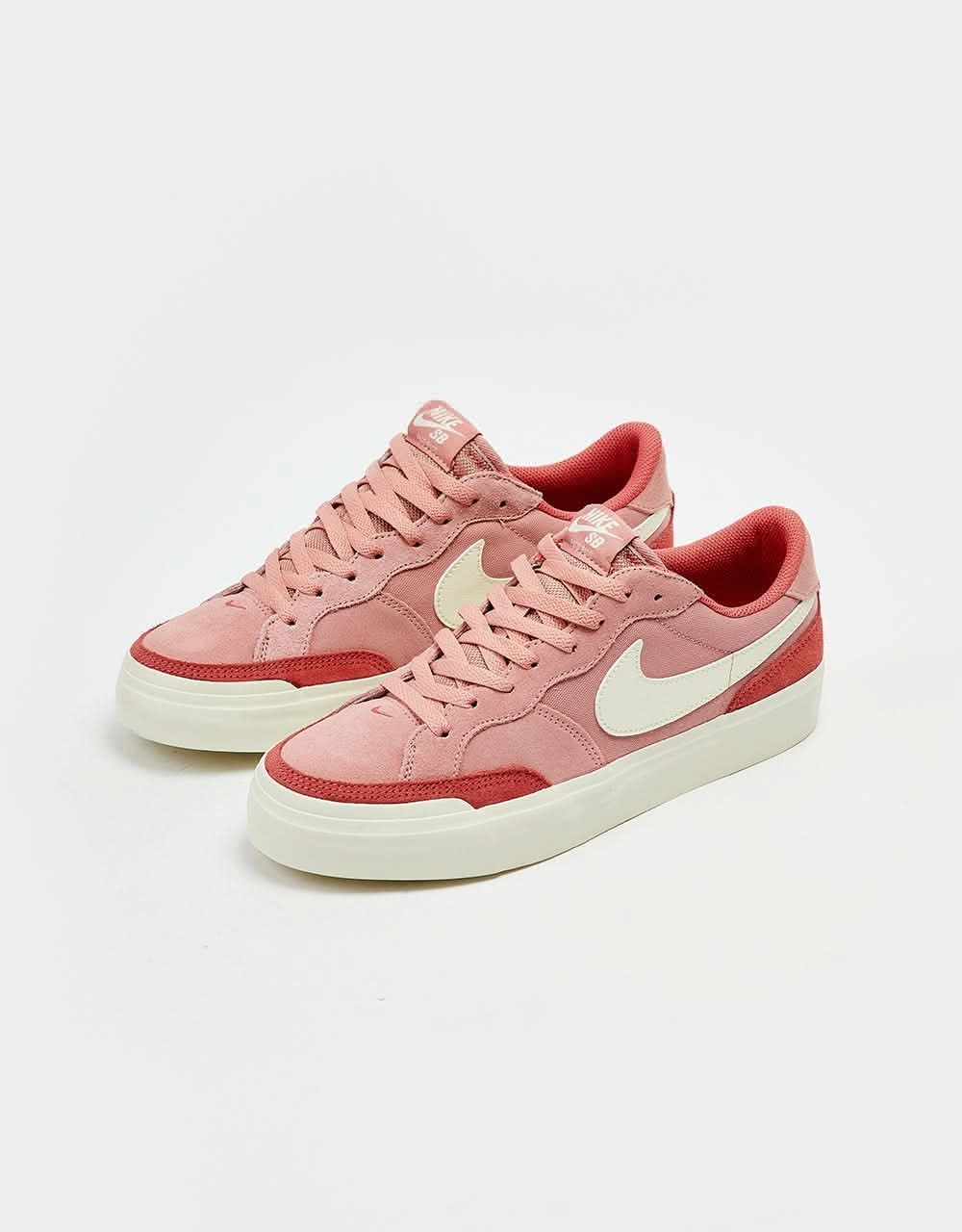 Nike Shoes Lakers Nike SB Zoom Pogo Plus Skate Shoes - Red Stardust/Coconut Milk-Adobe-Coconut Milk