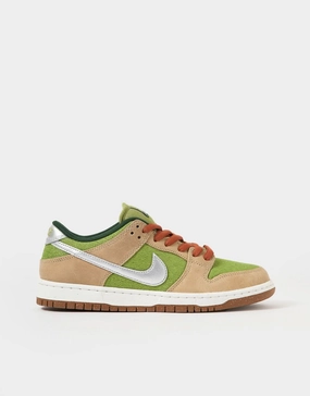 Nike SB 'Escargot' Dunk Low Pro WC Skate Shoes - Sesame/Metallic Silver-Pear-Fir Nike Shoes For The Gym