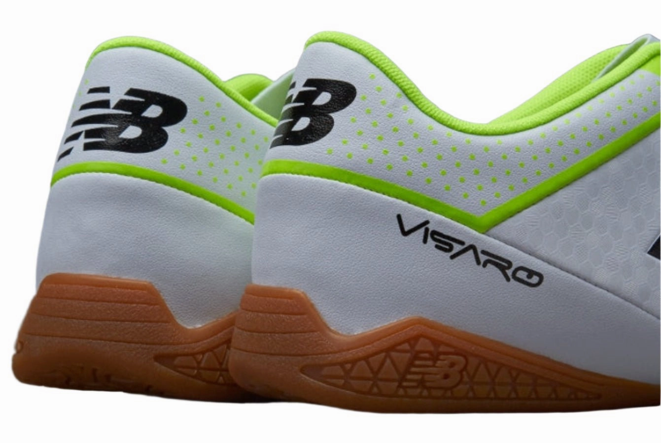New Balance Visaro Control IN Indoor Soccer Shoes - White/Tonix Soccer Cleats Coming Out