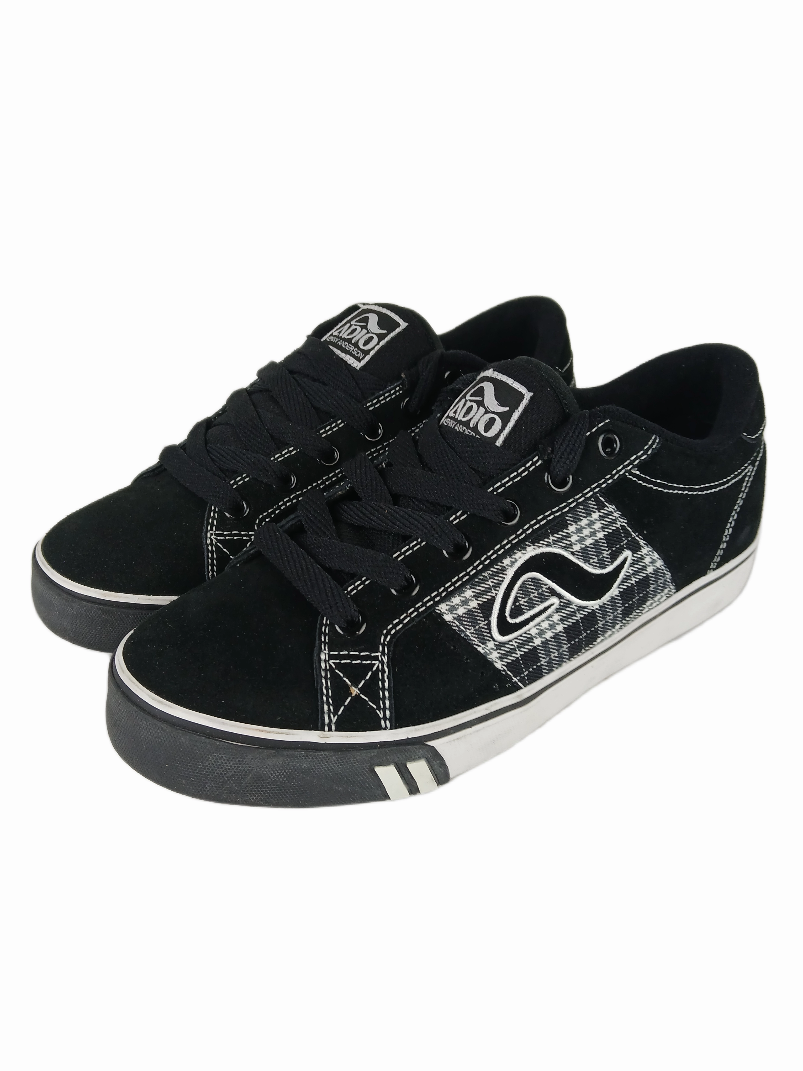 Nike Leopard Print Shoes Adio Kenny Anderson Kenny Standard Black White Plaid US Mens Size 8 Sample Shoes