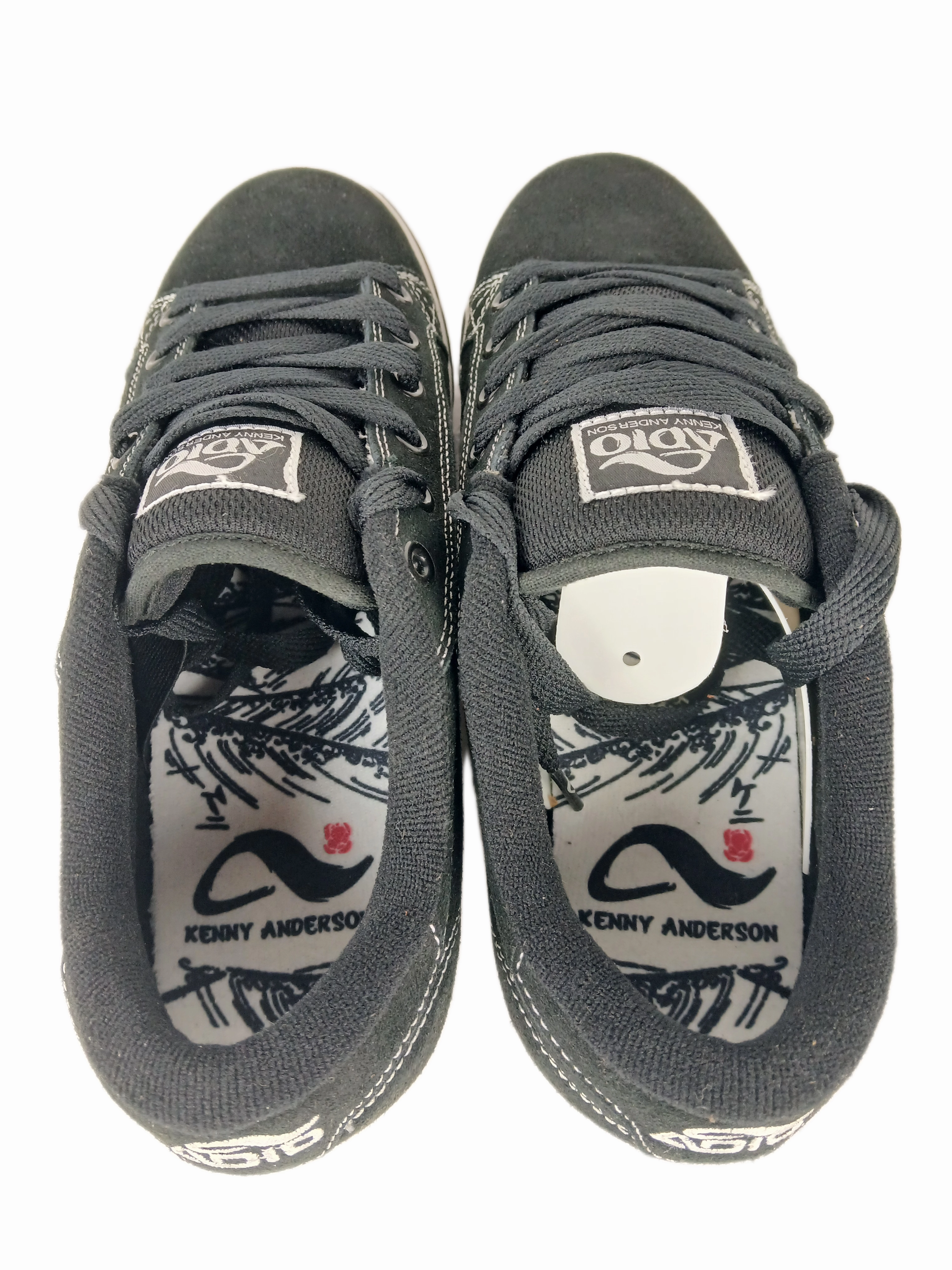 Adio Kenny Anderson Kenny Standard Black White Plaid US Mens Size 8 Sample Shoes Miami Dolphins Nike Shoes