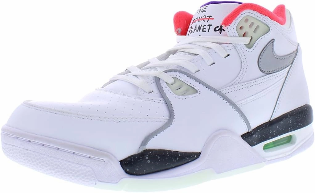 Nike Acg Ultrafly Trail Shoe Nike Air Flight 89 Mens Shoes Size 9.5, Color: White/Silver