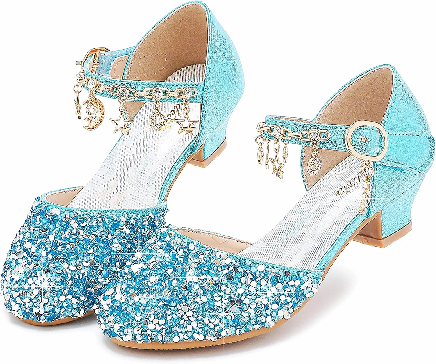 Furdeour Girls Dress Shoes Princess Crystal High Heels Closed Toe Party Wedding Flower Girls Shoes Toddler Little Big Kid Amazon Prime Asics Running Shoes